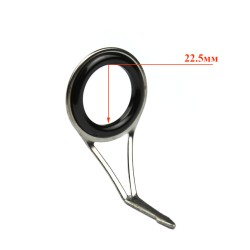 Кольцо Dikai №20 (d20мм, металл, черная вставка, 1 лапка)