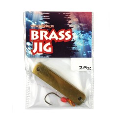 Булер JpFishing Brass Jig (25гр, 5см, 6мм, Bronze)