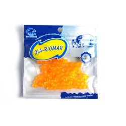 Икра силиконовая Ola-Riomar (4,6,8мм, 130шт, оранжевая)