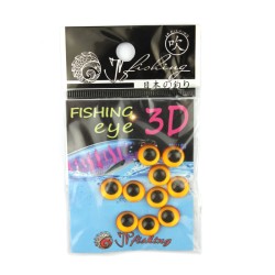 Глазки JpFishing Fishing Eye 3D (10мм, 10шт, color 023)