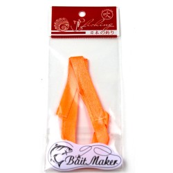 Материал для вязания бород на самодуры (лента синтетческая, 50см*10мм, оранжевая UV) Bait Maker