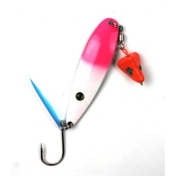 Приманка JpFishing Davy Jig-Spoon (14гр, Pink/Glow/Orange Head UV)