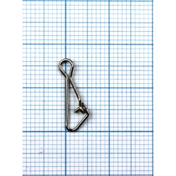Карабин JpFishing Hook Snap #1 (10 шт, тест 12,9кг, stainess steel)