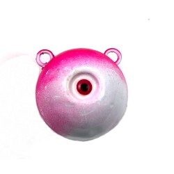 Грузило JpFishing Чебурашка Big Eye (140гр, White/Pink UV)