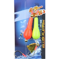 Баракури JpFishing Killer Flatfish (20 гр, 2 шт, Red/Lime UV)