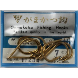Крючок Gamakatsu №16 (7шт, лопатка, gold)