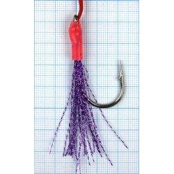 Октопус оснащённый JpFishing Assist Hook 5" (1шт, 12,5см, #7/0, color 011)