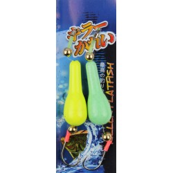 Баракури JpFishing Killer Flatfish (20 гр, 2 шт, Glow/Yellow UV)