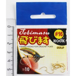 Крючок Tobimasu №16 (10шт, gold)