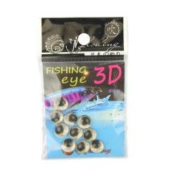 Глазки JpFishing Fishing Eye 3D (10мм, 10шт, color 003)