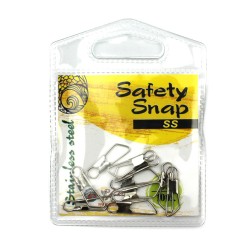 Карабин JpFishing Safety Snap #3 (10 шт, тест 18,4кг, stainess steel)