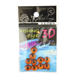 Глазки JpFishing Fishing Eye 3D (10мм, 10шт, color 002)