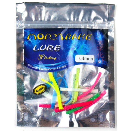 Купить Силикон насадочный Modzibake Lure Aroma MIX-4 Salmon (20шт, 5см, с запахом лосося) в магазине Примспиннинг