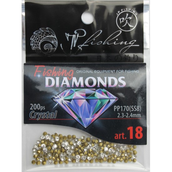 Купить Стразы Fishing Diamonds (Crystal, Pp17/SS8, 2.3-2.4 mm, 200 шт) в магазине Примспиннинг