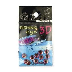Глазки JpFishing Fishing Eye 3D (8мм, 10шт, color 017)