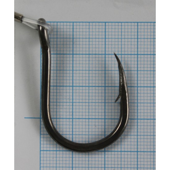 Купить Ассист-хук JpFishing Single Hook №8 (1шт, 1,4мм, with ring №10, тип 1) в магазине Примспиннинг