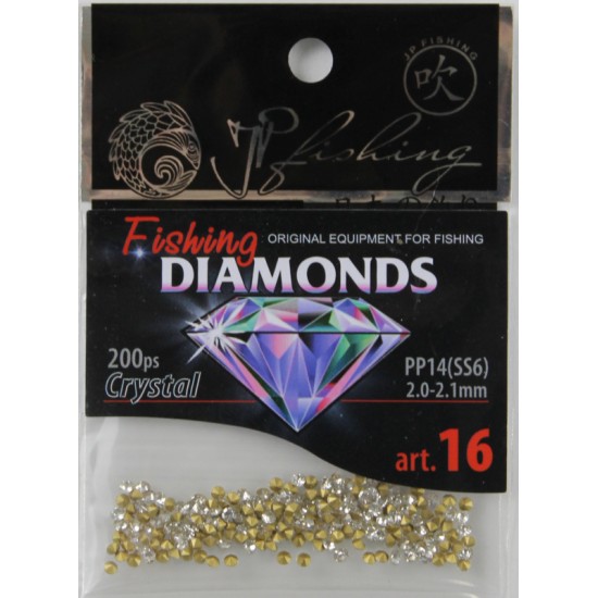 Купить Стразы Fishing Diamonds (Crystal, Pp14/SS6, 2.0-2.1 mm, 200 шт) в магазине Примспиннинг