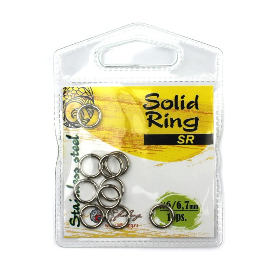 Купить Кольцо соединительное JpFishing Solid Ring #6 (10шт, тест 99кг, 220Lbs, stainess steel) в магазине Примспиннинг