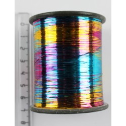 Нить для вязания мух фольгированная (multicolor, бобина, 118 гр.)