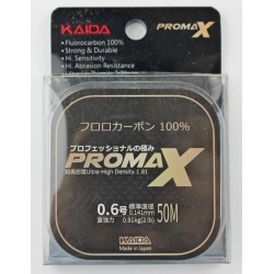 Леска флюорокарбон Kaida Promax №0.6 (0,141мм, 50м, 0.91кг)