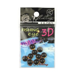 Глазки JpFishing Fishing Eye 3D (10мм, 10шт, color 007)