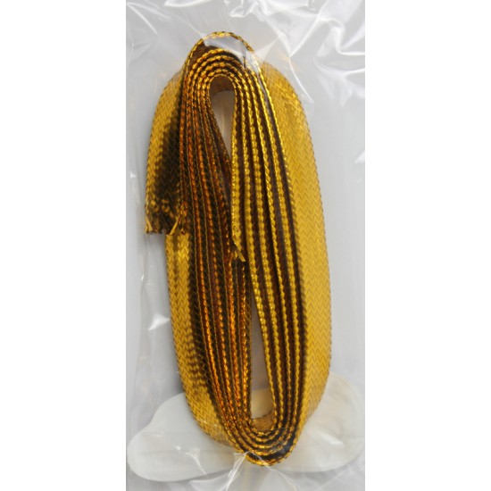 Купить Материал для вязания приманки (шнур-лента) 1м золотой в магазине Примспиннинг
