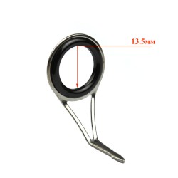 Кольцо Dikai №20 (1шт, металл, черная вставка, 1 лапка)
