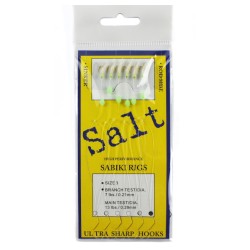 Самодур Sabiki Salt №3 (1,5м, 0,21мм, 0,29мм, 3см, 20см, 6 крючков)