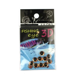 Глазки JpFishing Fishing Eye 3D (8мм, 10шт, color 015)