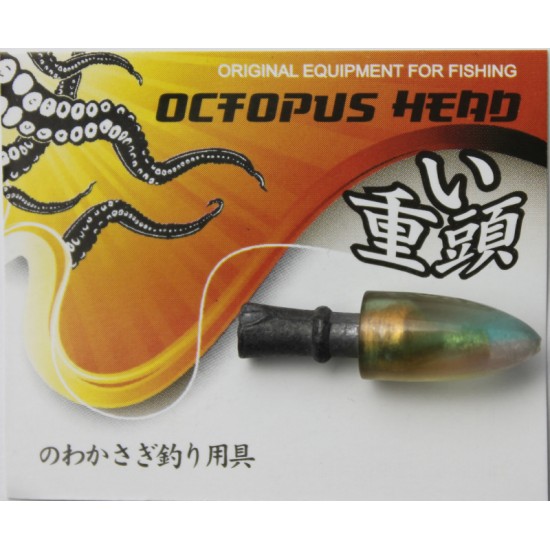 Купить Голова на октопус Octopus head (3.7гр, 3.0см, желто-голубой) в магазине Примспиннинг