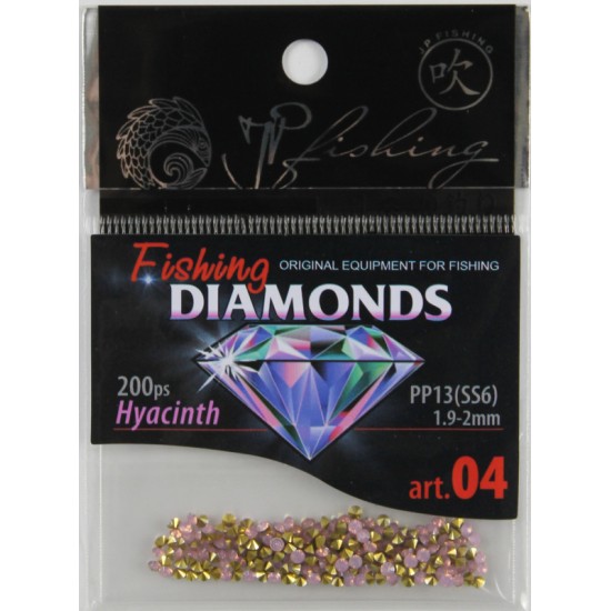Купить Стразы Fishing Diamonds (Hyacinth, Pp13/SS6, 1.9-2 mm, 200 шт) в магазине Примспиннинг