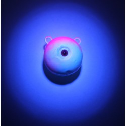 Грузило JpFishing Чебурашка Big Eye (140гр, White/Pink UV)