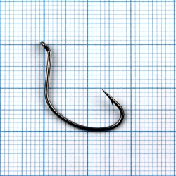 Крючок Sasame Roсk Fish Finesse Hook №6 (8шт, ушко, чёрные)