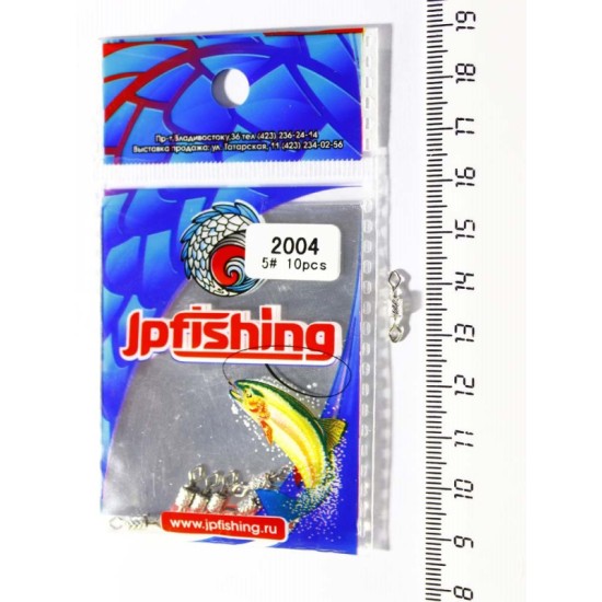 Купить Вертлюг №5 JpFishing (10 шт) 2004 в магазине Примспиннинг