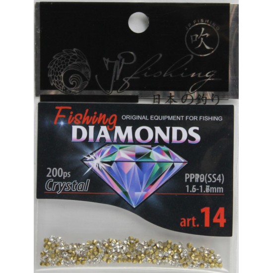 Купить Стразы Fishing Diamonds (Crystal, Pp10/SS4, 1.6-1.7 mm, 200 шт.) в магазине Примспиннинг